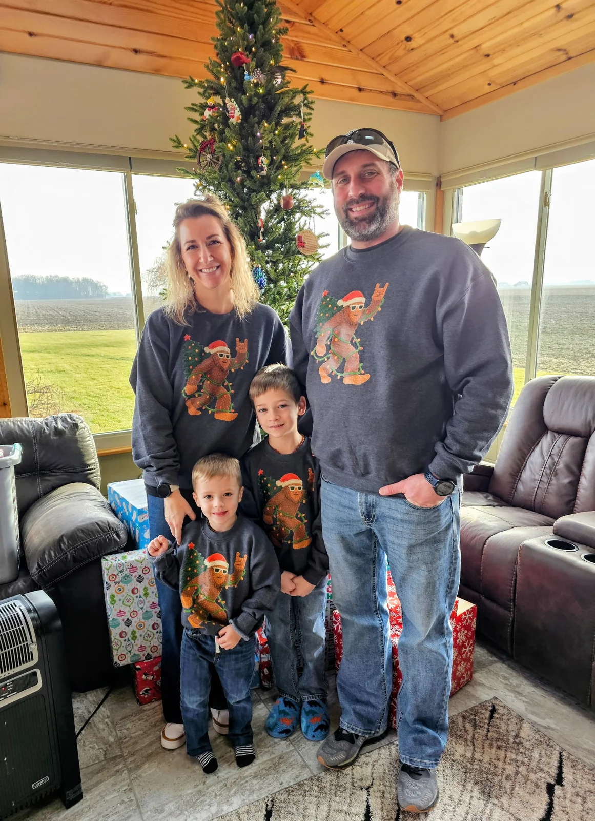 The family behind Simple Bright Lights, Vantage Signs, and Sign Service Pro at Christmas